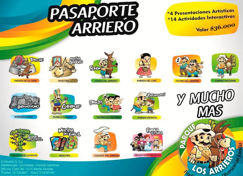 Pasaporte Parque los Arrieros Imagen del Pasaporte en el Parque los Arrieros