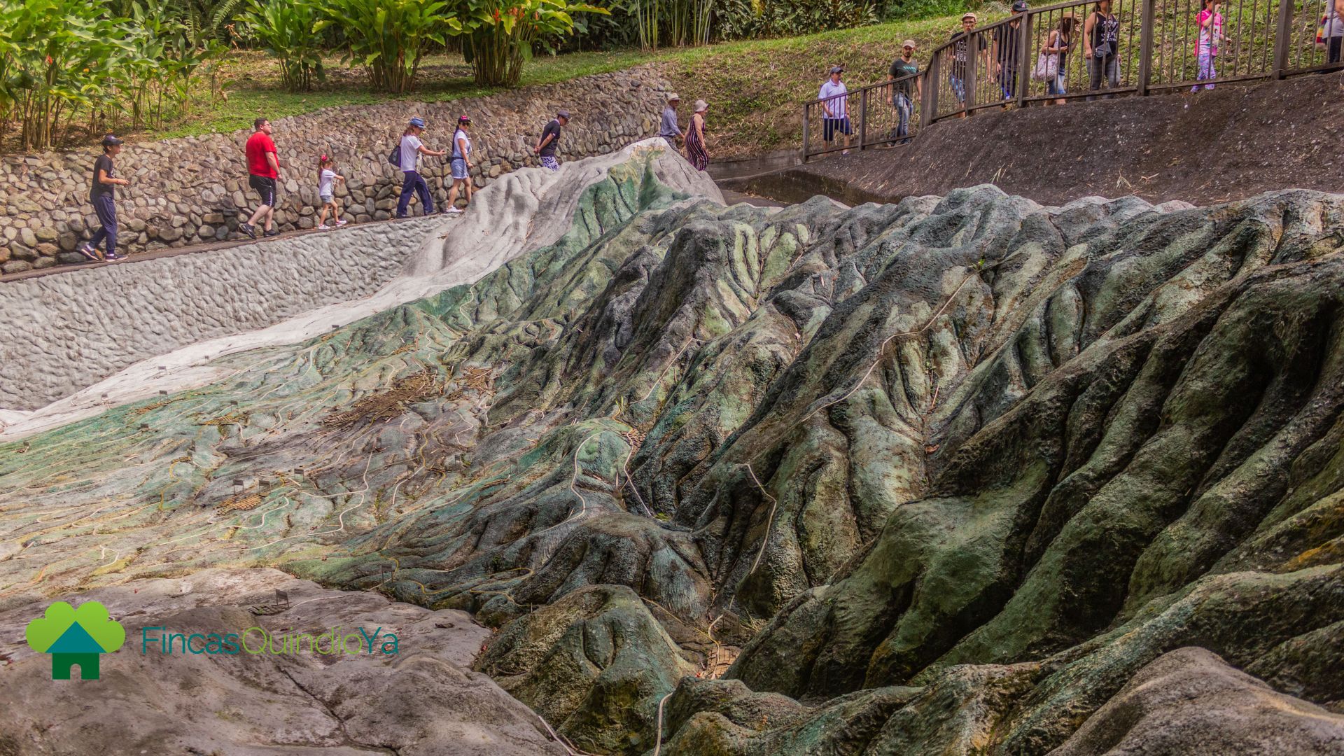 Mapa del Quindio gigante en el Jardín Botánico del Quindío