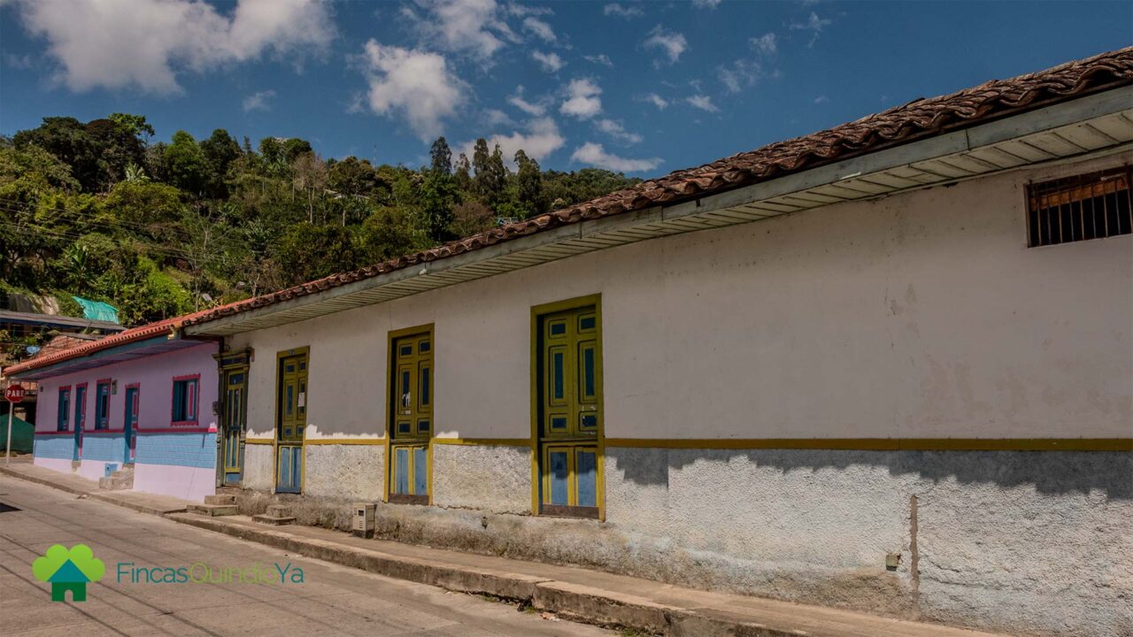 Casas tipicas en Pijao, Quindio