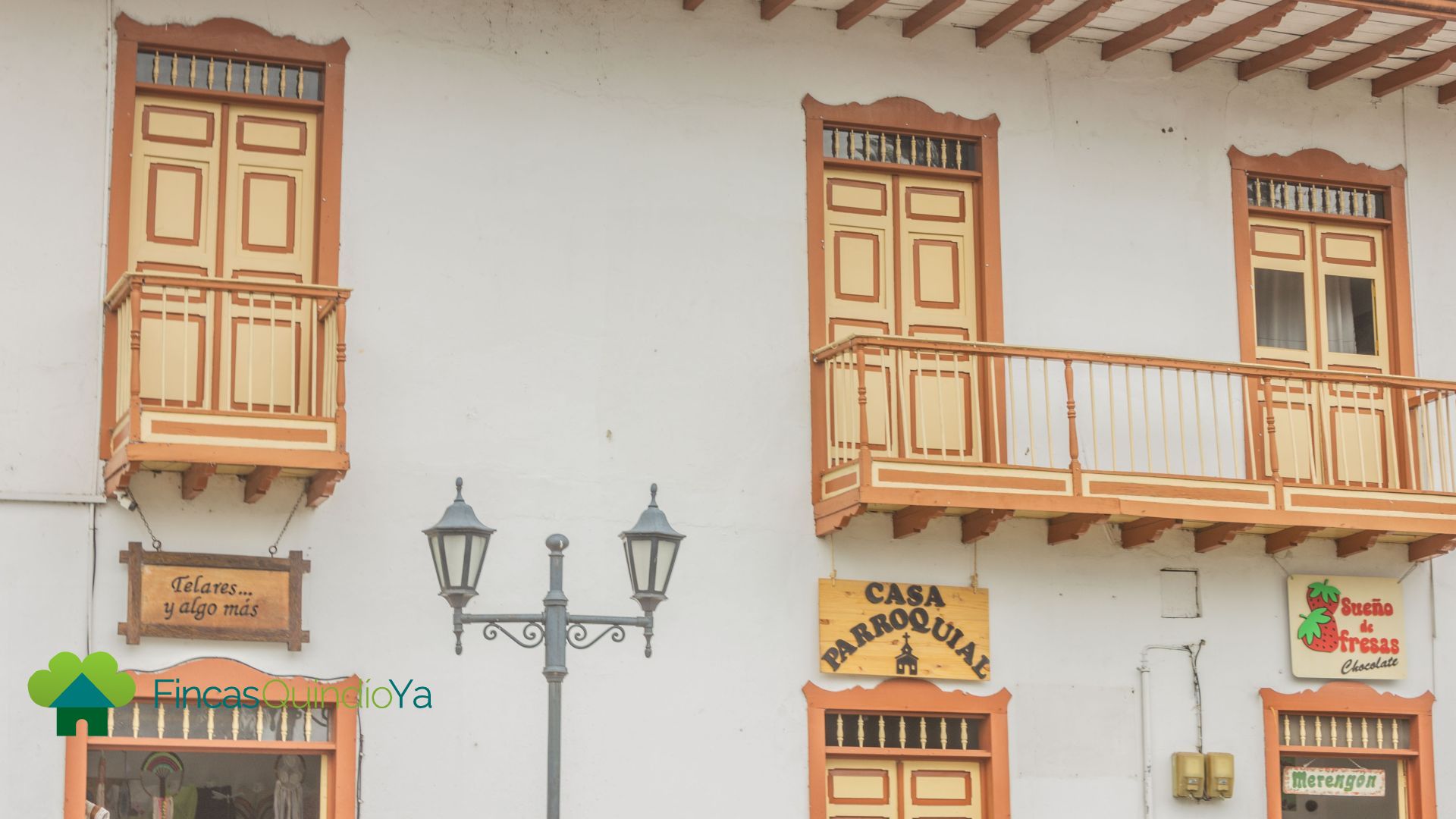 Foto al los balcones típicos